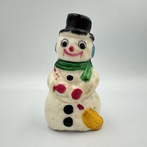 Snowman Candle 3.5" Novelty Unburned Vintage‎